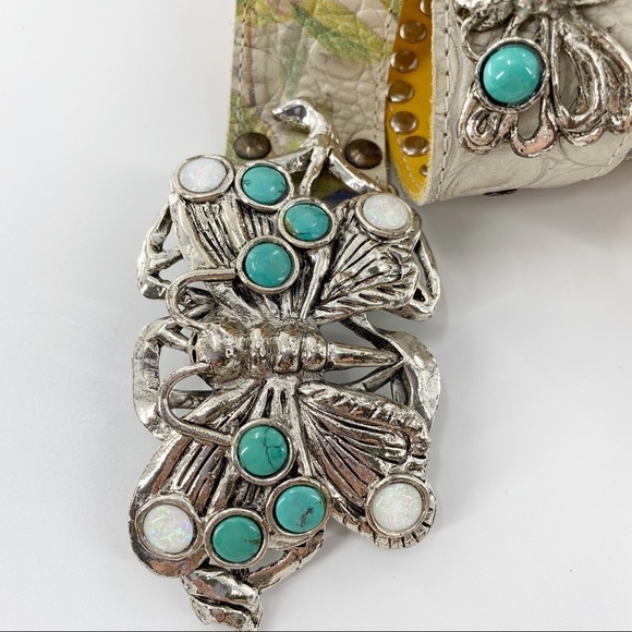 Pappa & K Butterfly Embossed & Embellished Belt - Picture 2 of 5